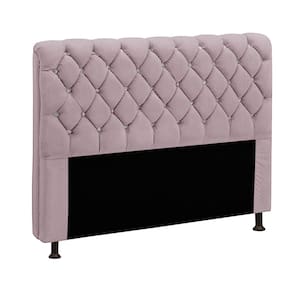 Cabeceira Para Cama Casal Box 140 Cm Fernanda Veludo Rosê