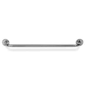 Barra Apoio de 80cm Inox Idoso Cadeirante Deficiente Banheiro Box Corrimao Suporte Acessibilidade Segurança