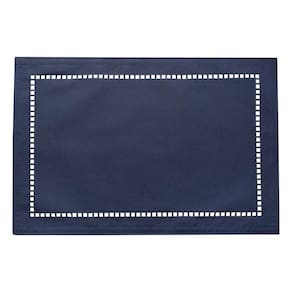 Lugar Americano Poliéster E Linho Levis Azul 45x30