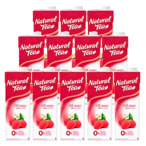 Chá Branco Natural Tea Lichia 1l 12 Unidades
