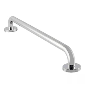 Barra de Apoio 80cm Inox Idoso Cadeirante Suporte Deficiente Corrimao Banheiro Box Corrimao Segurança Acessibilidade