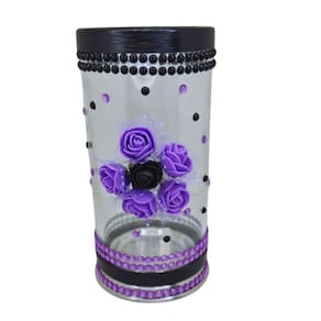 Porta Vela 7 Dias 18Cm Vidro Maria Mulambo + Presente