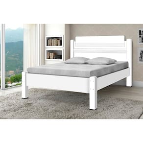 Cama Paris Casal Branco - Gabrielli Móveis