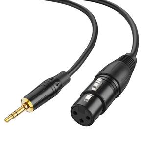 Cabo de microfone CableCreation 3,5 mm macho para XLR fêmea 3 m