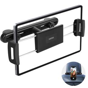 Suporte para tablet WIERSS para encosto de cabeça de carro, assento traseiro, estrutura de aço