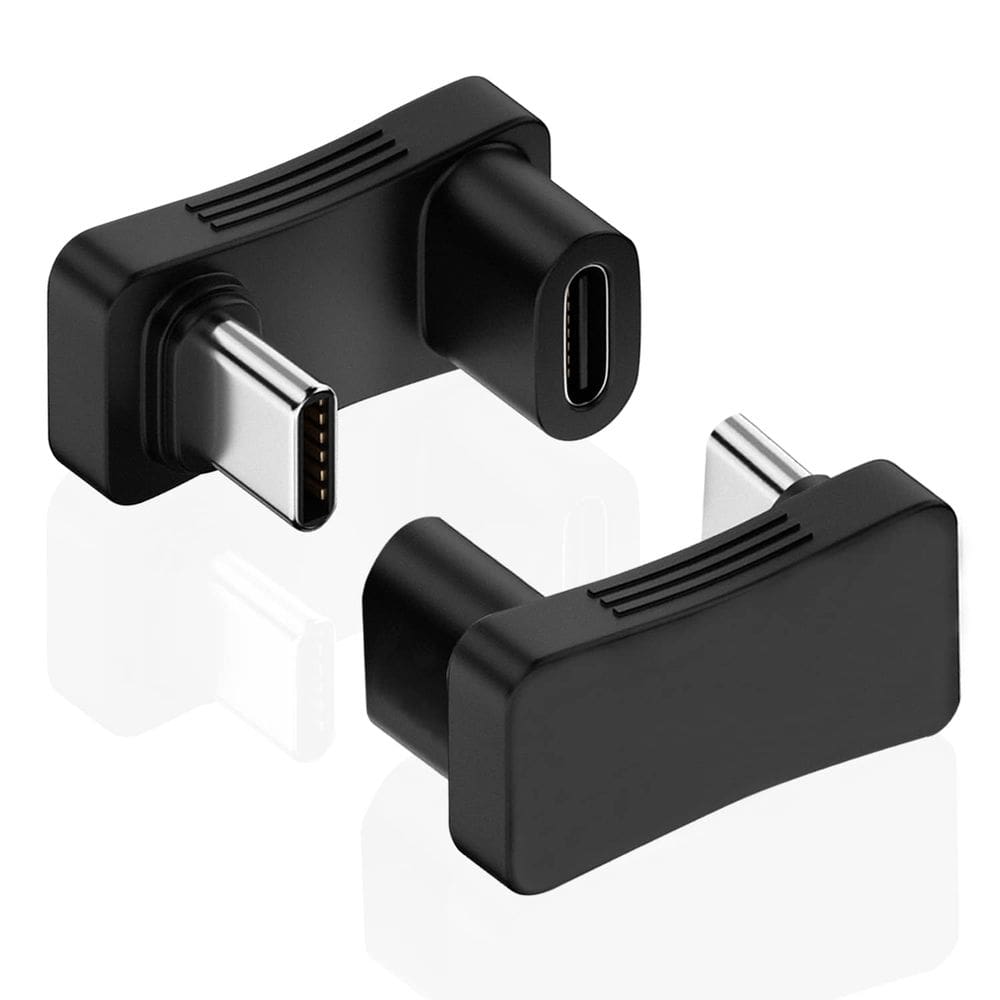 Adaptador USB C AreMe 180° em forma de U macho para fêmea 10 Gbps PD 100W
