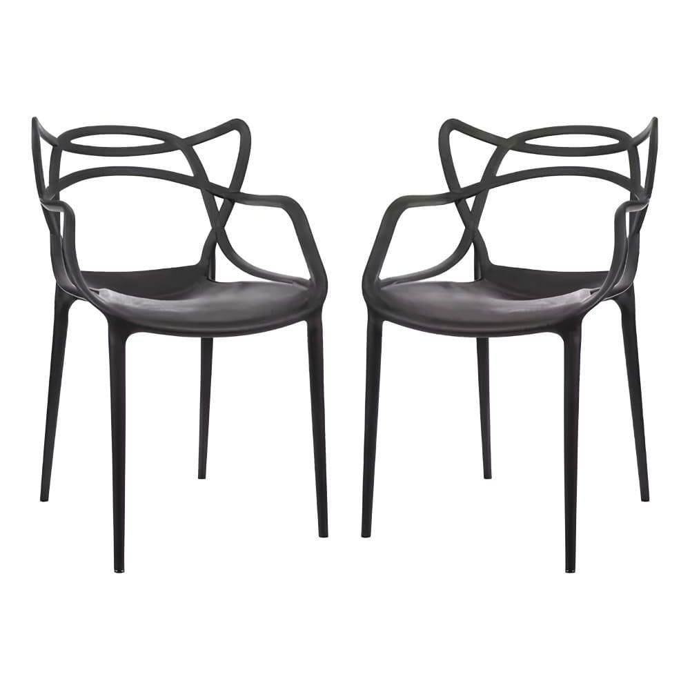 Kit 2 Cadeiras de Design Allegra Interior e Exterior