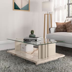 Mesa De Centro Frizz Calacata Off White Madetec