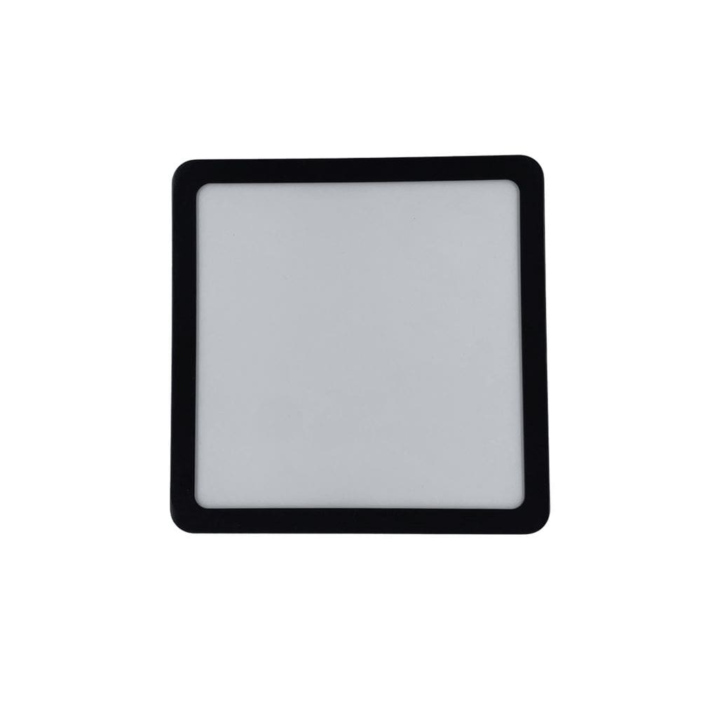 Painel De Led Quadrado Sobrepor Preto Foxlux