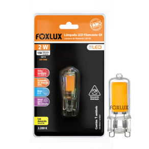 Lâmpada LED de Filamento G9 Halopin 2W Foxlux