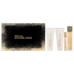 Perfume Michael Kors Sexy Amber para mulheres, 100 ml, 4 peças, conjunto de presente