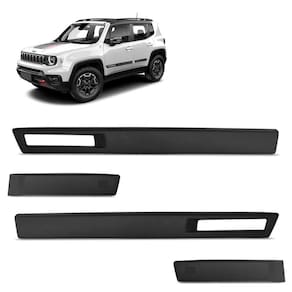 Jogo De Friso Lateral Renegade 2022 2023 Preto Modelo Vazado