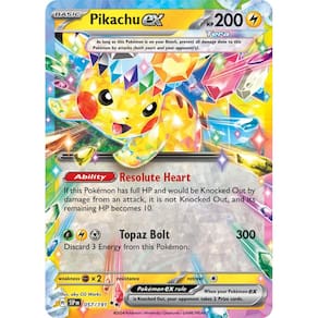 Cartão colecionável Pokémon Pikachu ex 057/191 Surging Sparks
