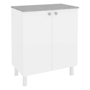 Balcão de Lavanderia com Tampo e 2 Portas 70cm Multimóveis CR30045