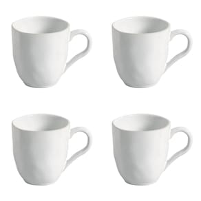 Conjunto de Canecas 04 Peças Orgânico New White Porto Brasil