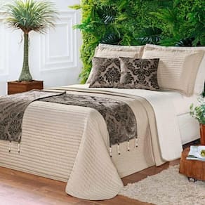 Cobre Leito King Print Color Dupla Face Micropercal 200 Fios 8 Peças -