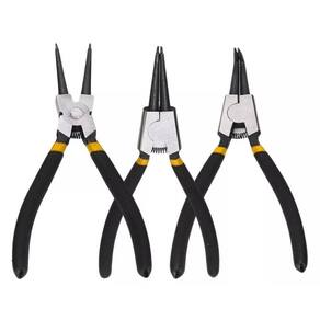 Kit 3 Alicates Retenção Interno E Externo Eixos Aneis Travas