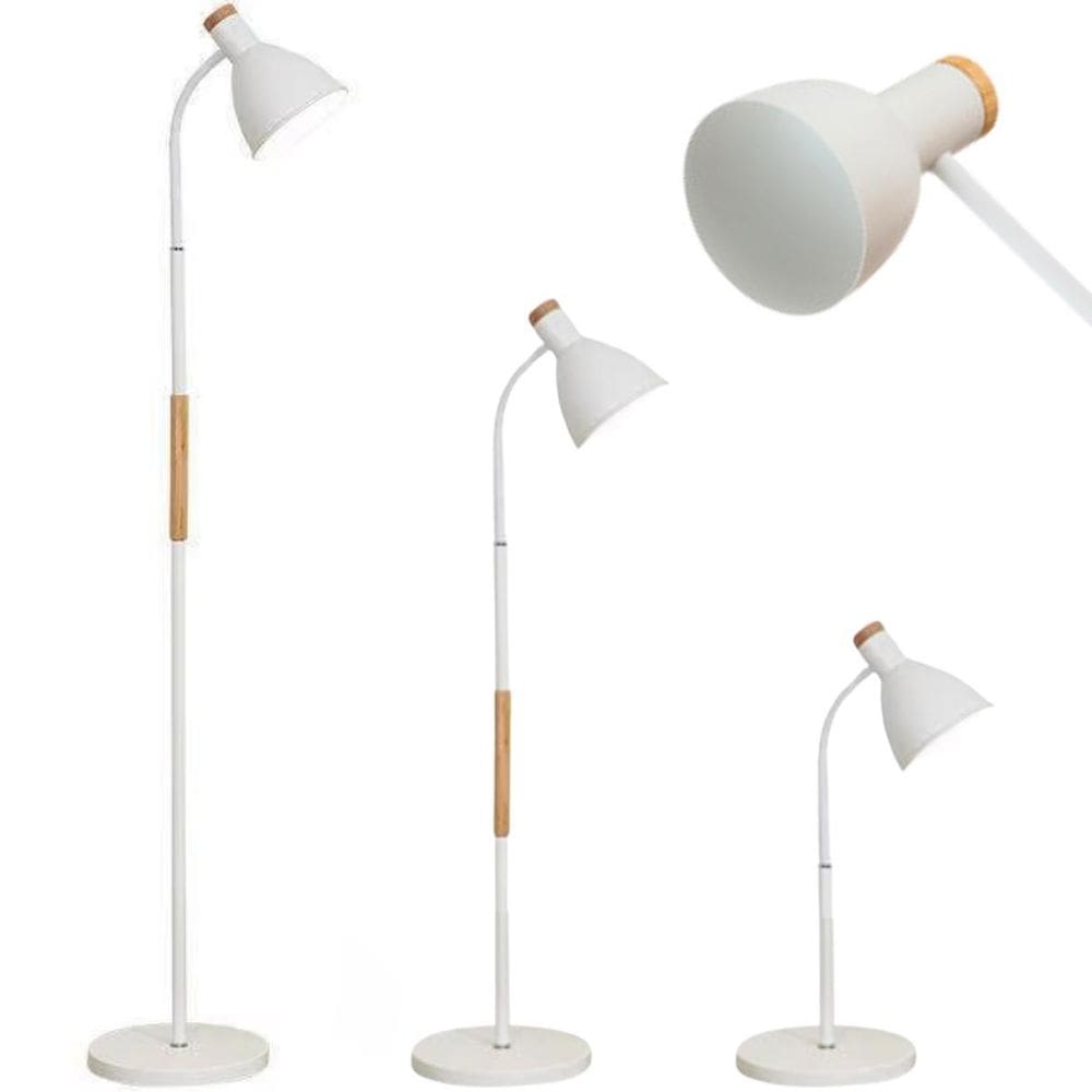 Luminária Piso Chão Coluna 155Cm Regulável Flexível 360