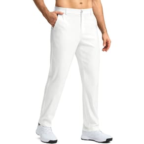 Calças de golfe G Gradual para homens brancas 40W 76L Stretch Quick Dry