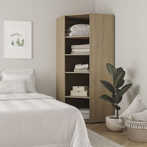 Guarda-roupa Modular Canto Oblíquo 180cm Frame Cabecasa Madeiramadeira Acácia