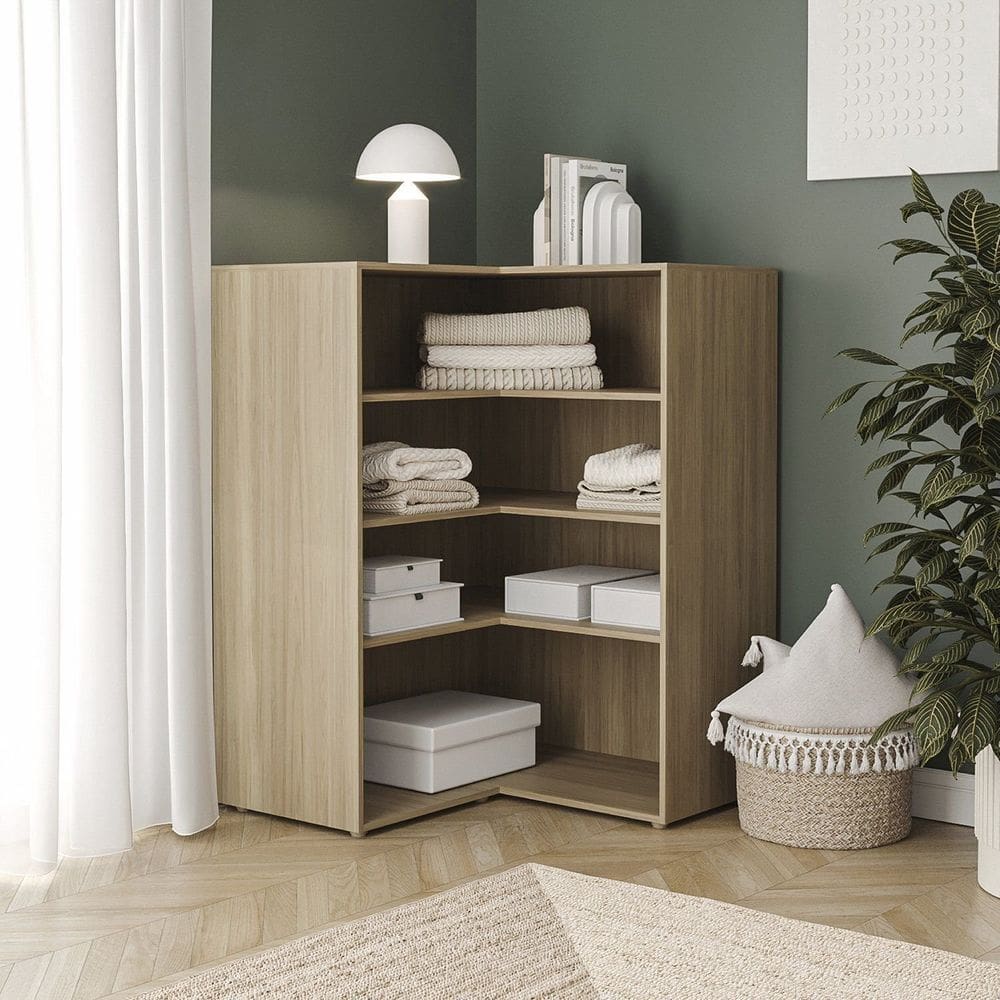 Guarda-roupa Modular Canto Reto 120cm Frame Cabecasa Madeiramadeira Acácia
