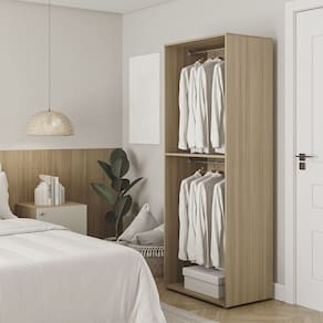 Guarda-roupa Modular 70cm X 180cm Frame Cabecasa Madeiramadeira Acácia