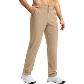 Calças de golfe G Gradual Quick Dry Stretch, vestido para homens, cáqui