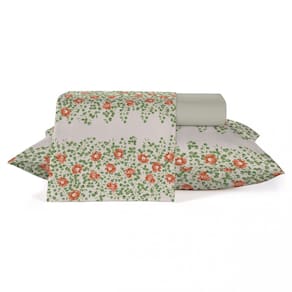 Jogo de Cama Casal 4 Peças Teka 100% Algodão 150 Fios Botanique