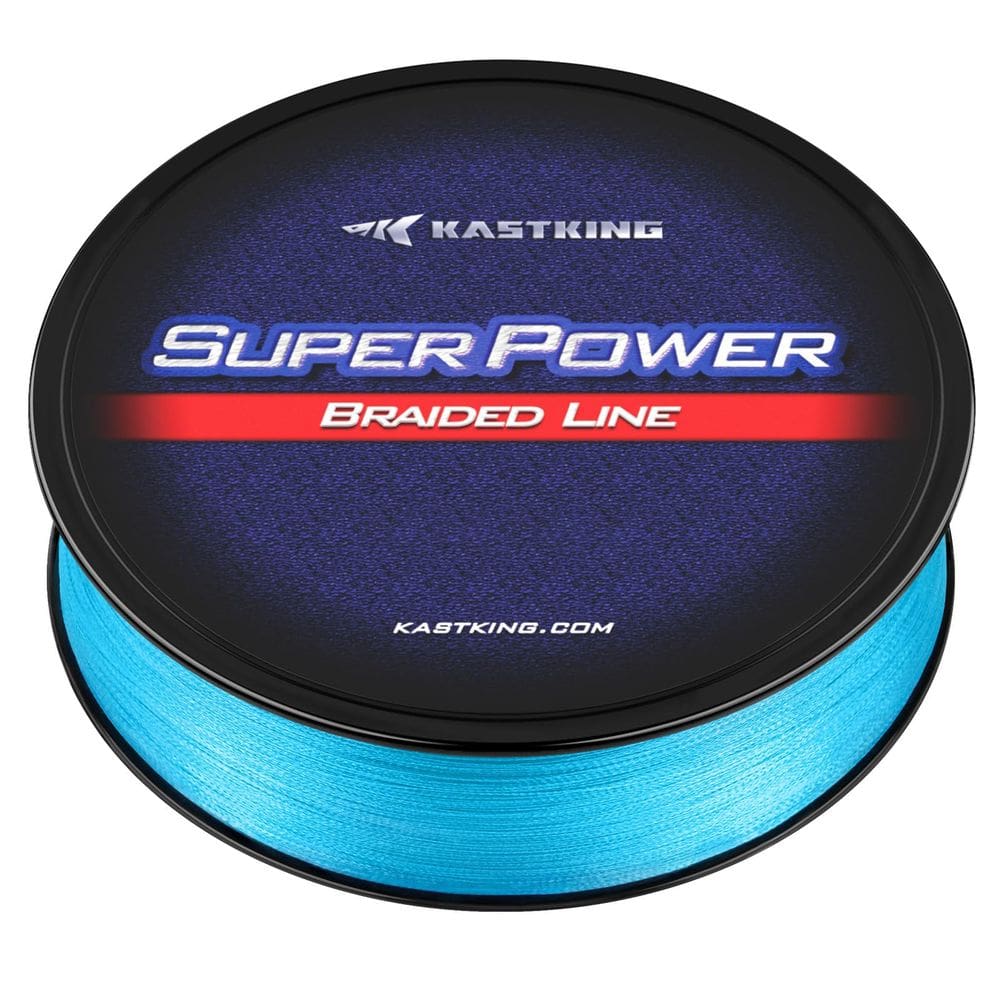 Linha de pesca KastKing Superpower Braided 80 lb/500 m+43 m azul celeste
