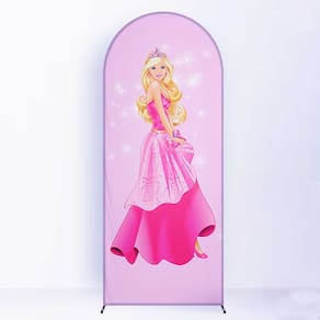 Painel de Festa Romano com Forro Barbie - Fera Print