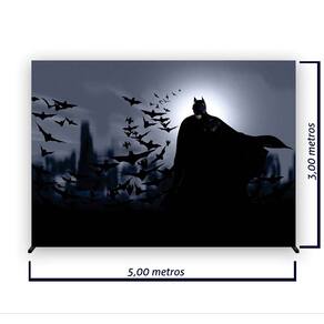Painel de Festa Retangular Batman Várias Medidas - Fera Print