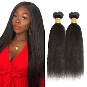 Pacotes de cabelo DiexRlamx Kinky Straight 81-86cm Peruvian Remy