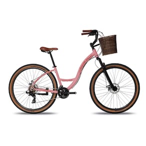 Bicicleta Colli Munique Aluminio Aro 29 Rosa Blush 21v