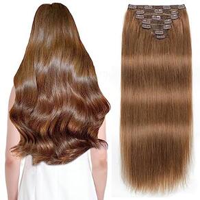 Extensões de cabelo Sisily Clip em cabelo humano real 40cm 140g