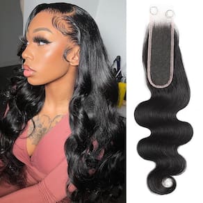 Laço frontal GYAJEP 2x6 Body Wave 20 cm HD transparente 0,1 mm
