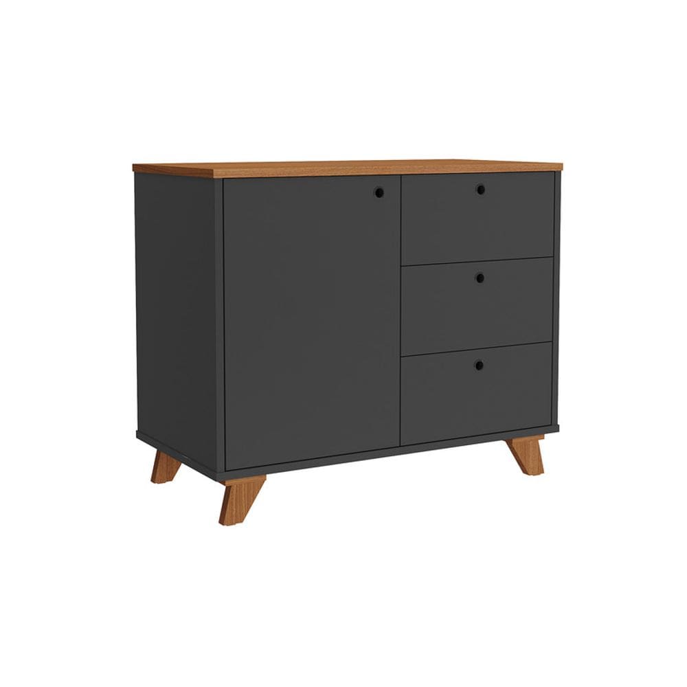 Balcão Lugano - Freijó/Preto 6305