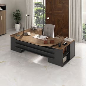 Mesa Tamburato Presidente Com Connect- Nogal/ Preto 6362