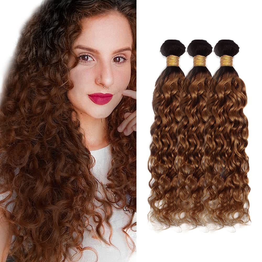 Pacotes de cabelo ZevPiul Ombre Water Wave 3 pacotes 50-70cm 300g