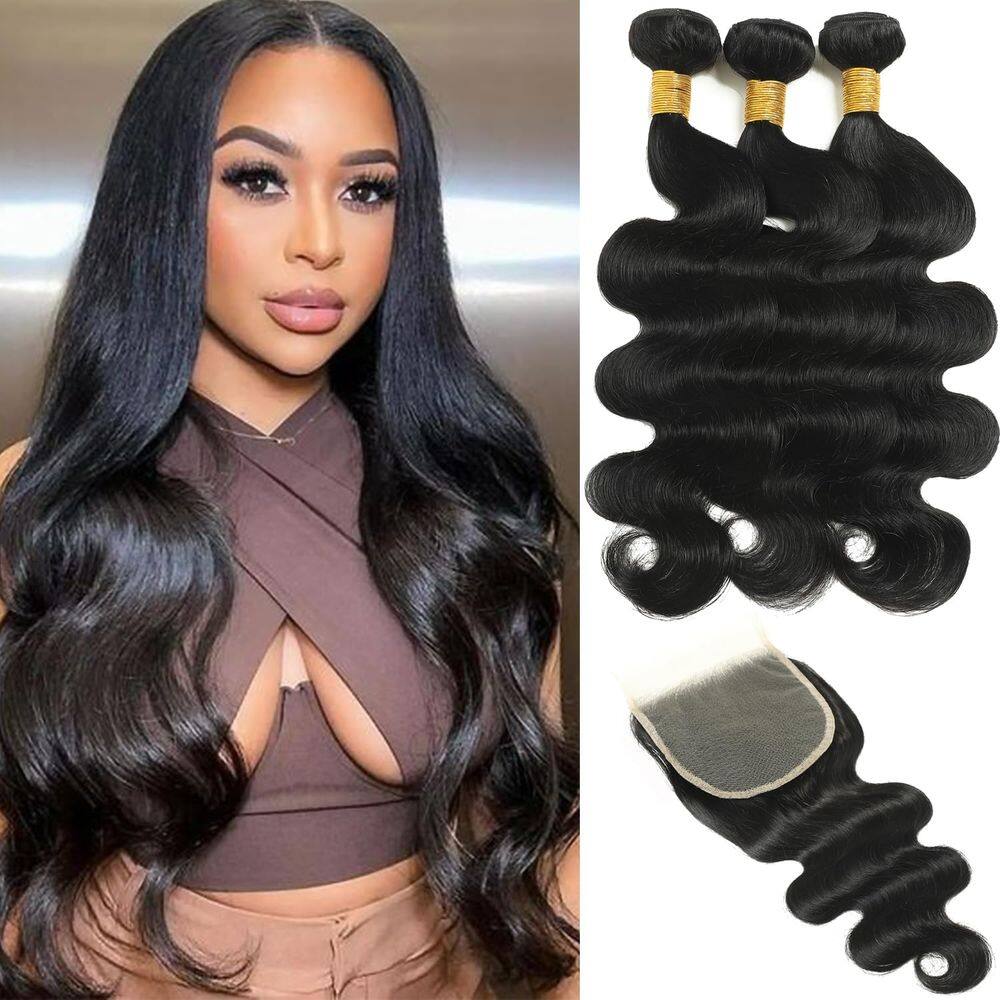 Pacotes de cabelo com fecho YAKUSHA Body Wave 12A (35-75cm)