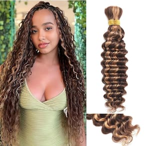 Pacote Braining Hair ONICE Ombre 2 100g 4/27 de cabelo humano de 22 polegadas