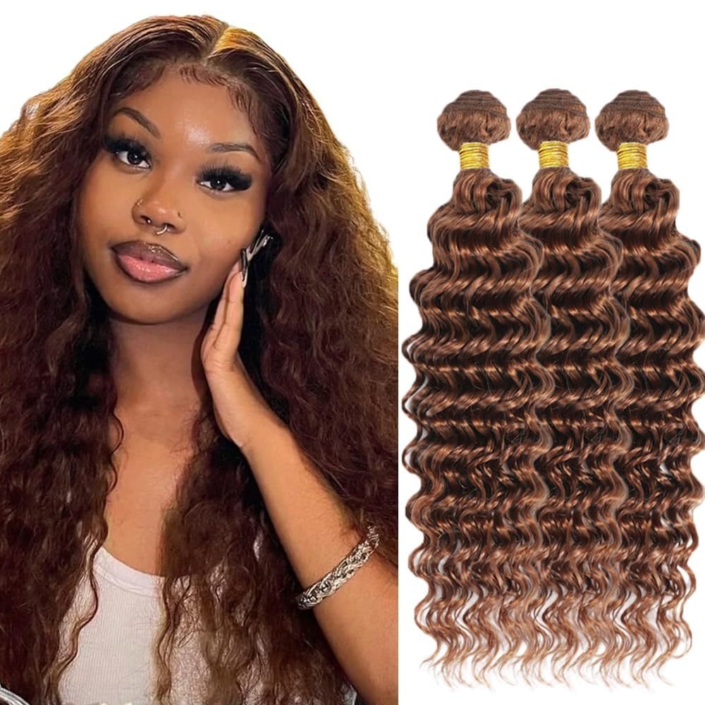 Pacotes de cabelo DiexRlamx Deep Wave Color 30 8A Brazilian
