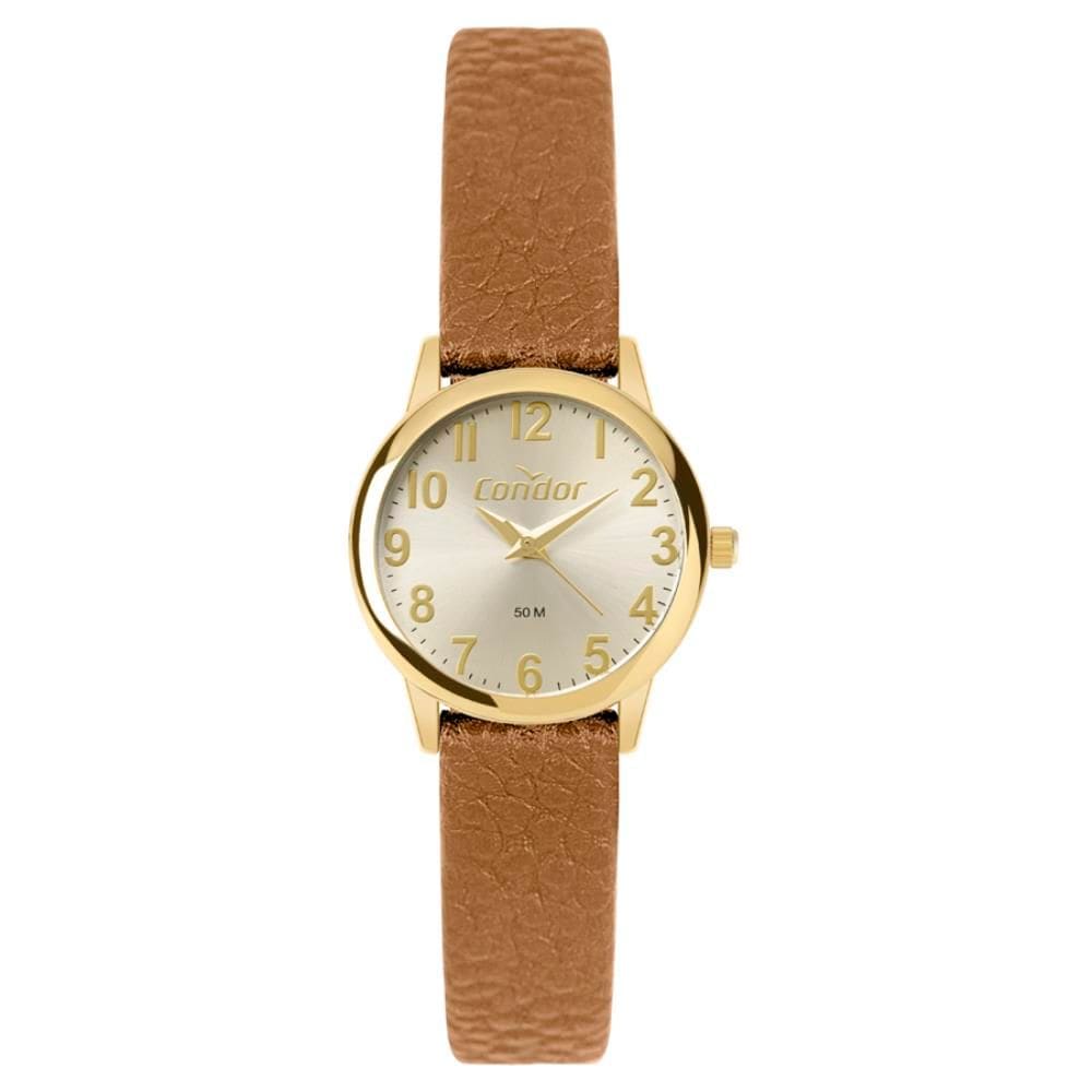 Relógio Condor Feminino Ref: Co2035nox/3x Casual Dourado