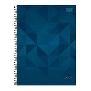 Caderno Espiral Universitário Zip 10 Matérias Azul - Tilibra