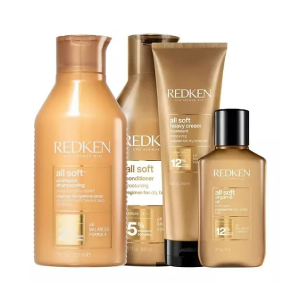 Redken All Soft - Shamp + Cond + Másc + Óleo