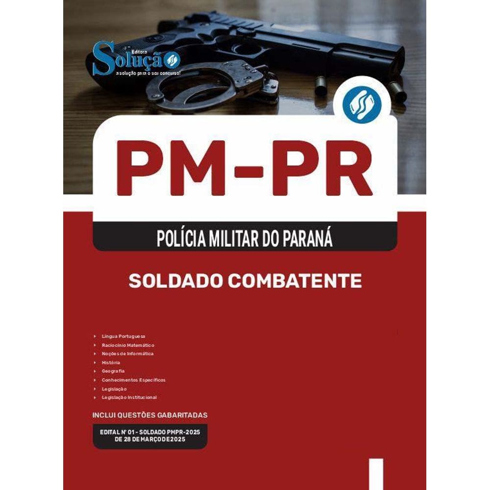 Apostila Pm Pr 2025 - Soldado Combatente