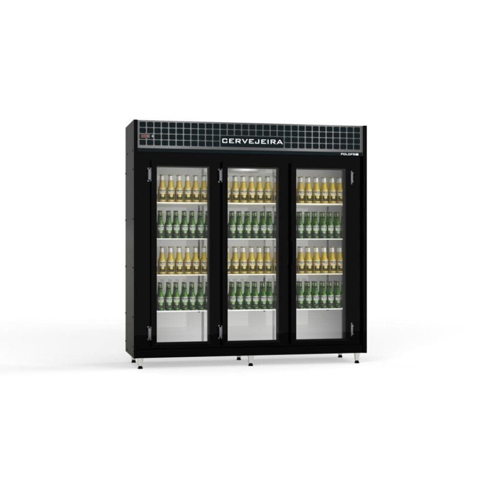 Geladeira/refrigerador 1473 Litros 3 Portas Preto - Polofrio - 220v - 2417