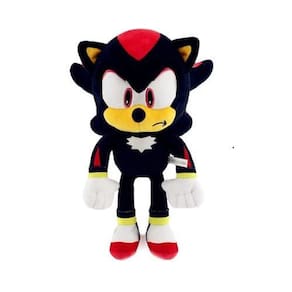 Boneco Pelúcia Shadow Turma Do Sonic Hedgehog 30Cm
