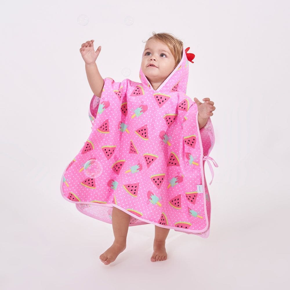 Toalha Poncho Infantil com Capuz Baby Joy