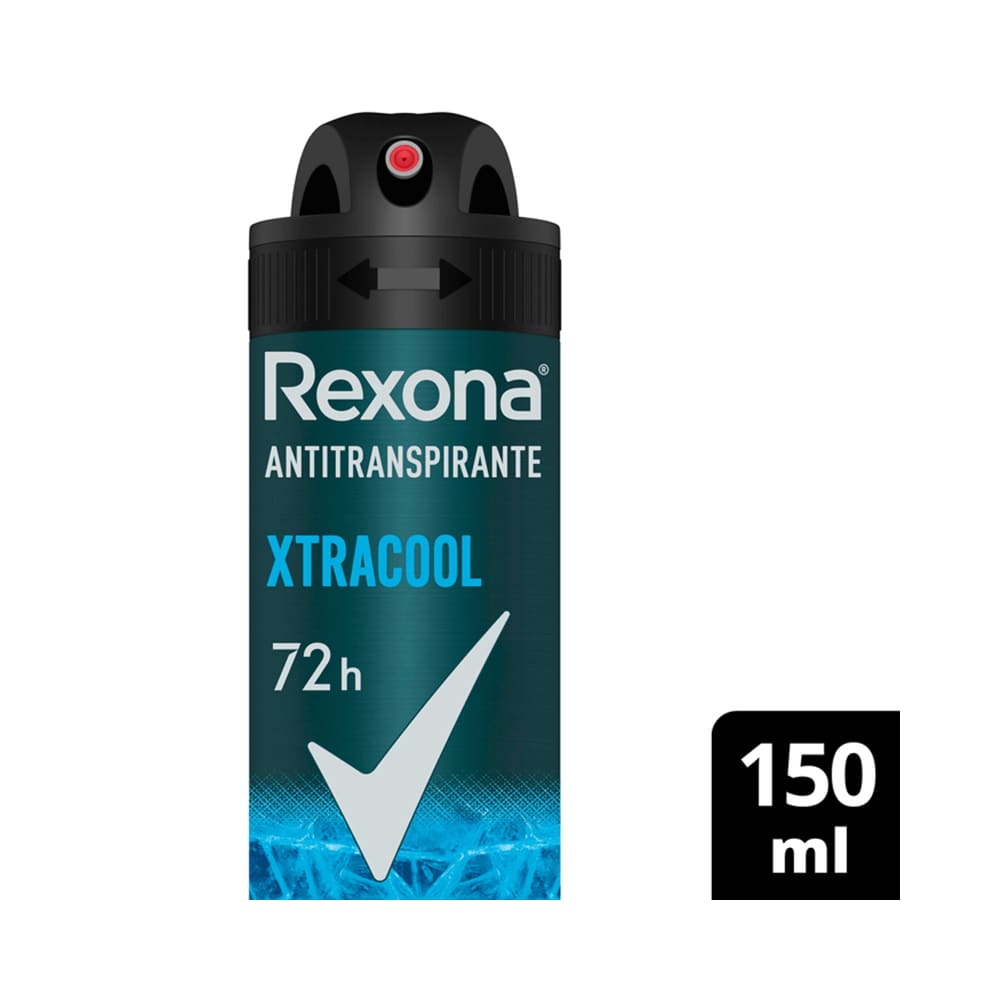 Desodorante Antitranspirante Aerosol Masculino Extracool 72 horas 150ml - Rexona