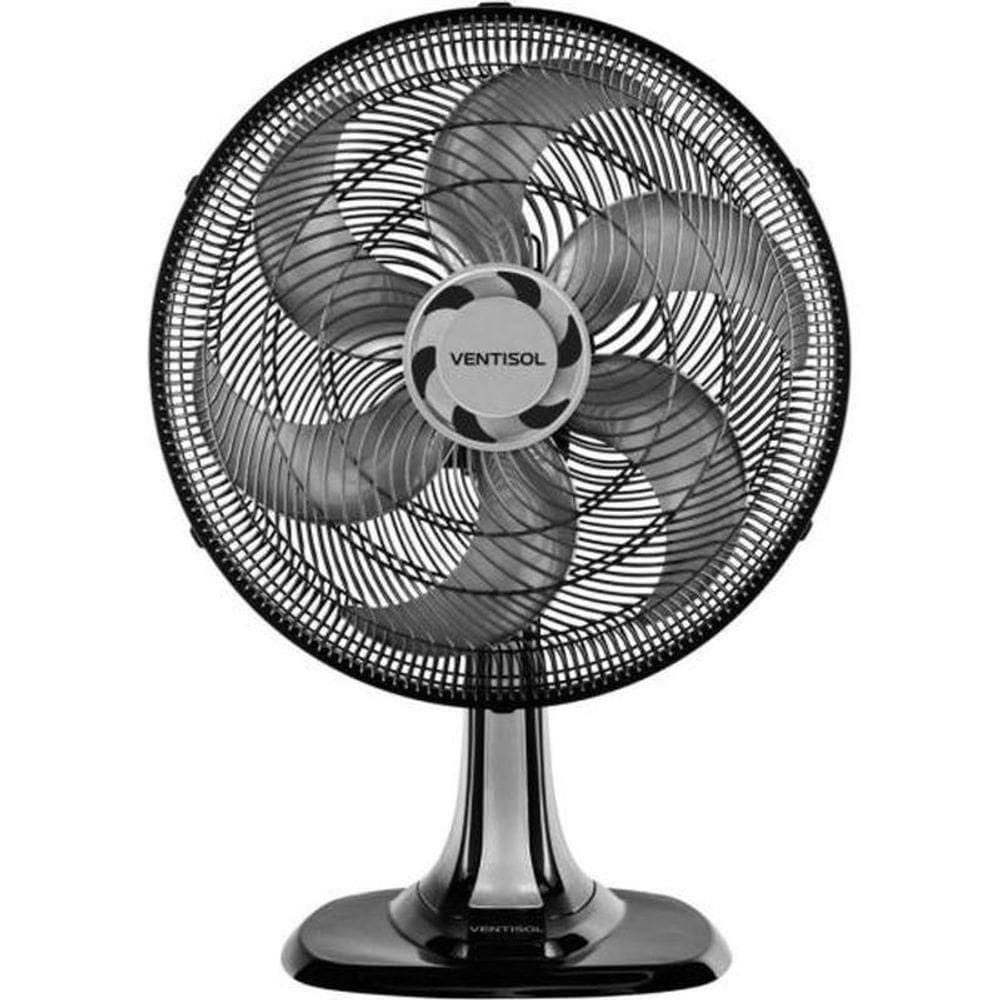 Ventilador De Mesa Ventisol Turbo 6 40cm Preto-cinza 110V